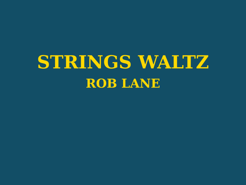 STRINGS WALTZ (Single)