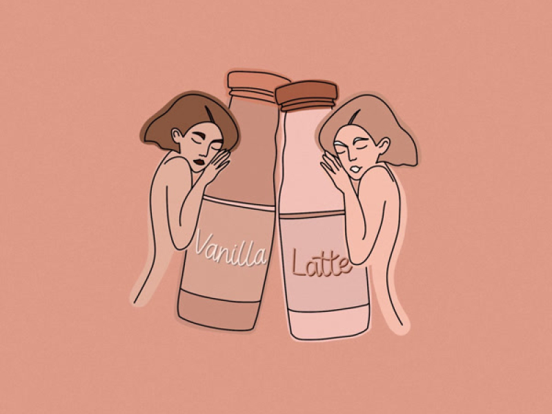 vanilla latte (Single)