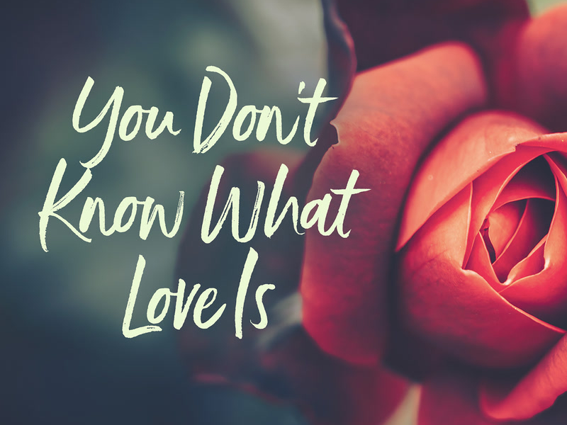 You Don't Know What Love Is (Single)