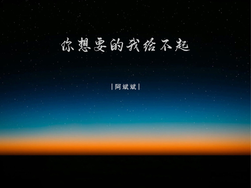 你想要的我给不起 (EP)