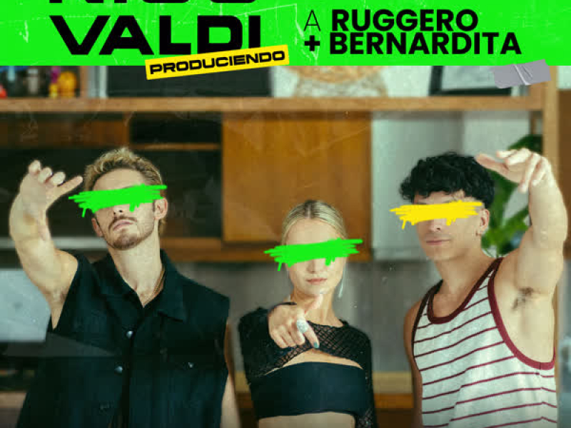 Nico Valdi produciendo a Ruggero y Bernardita (Single)