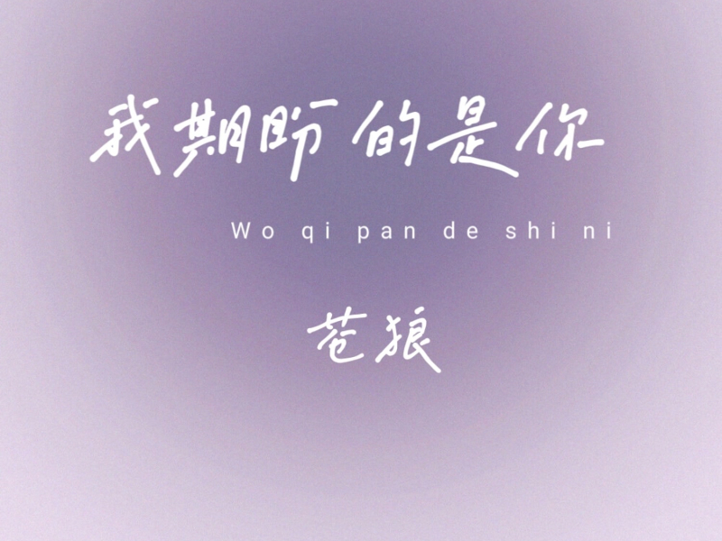 我期盼的是你 (Single)