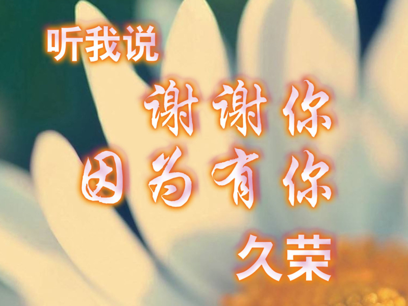 听我说谢谢你因为有你 (Single)