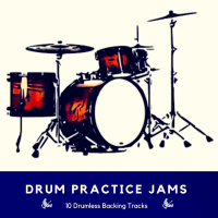 Drum Practice Jams - 10 Drumless Backing Tracks (Single)