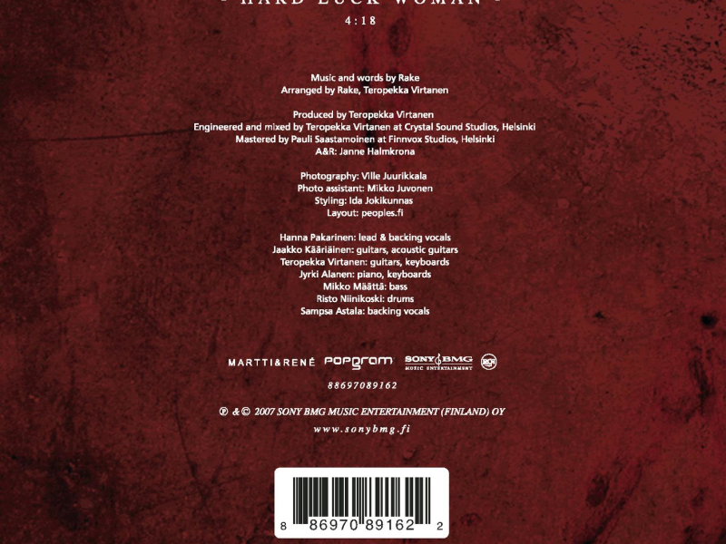 Hard Luck Woman (Single)