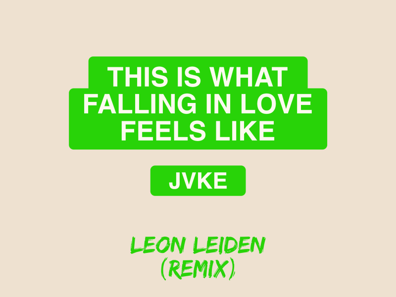 this is what falling in love feels like (Leon Leiden Remix) (Single)