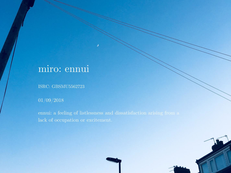 Ennui (Single)