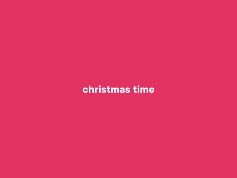 christmas time (Single)