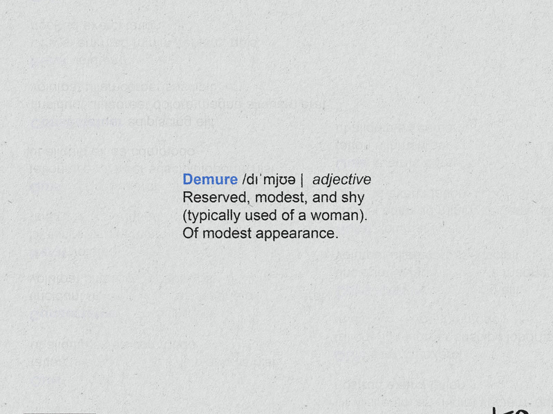 Demure (Single)