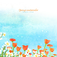 Spring watercolor (Single)