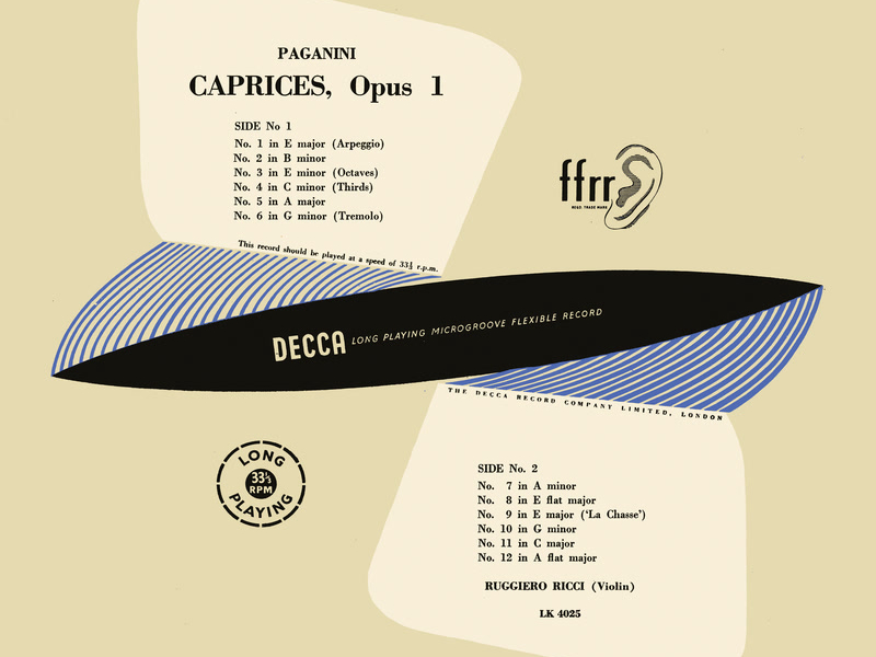 Paganini: Caprices for Solo Violin (1950 Mono Recording) (Ruggiero Ricci: Complete Decca Recordings, Vol. 10)