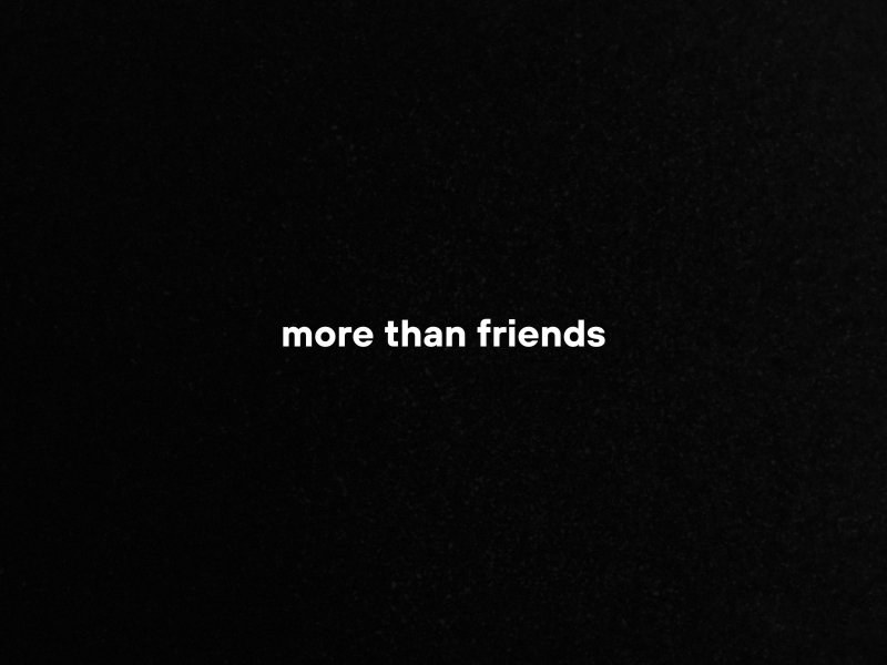 more than friends (Single)