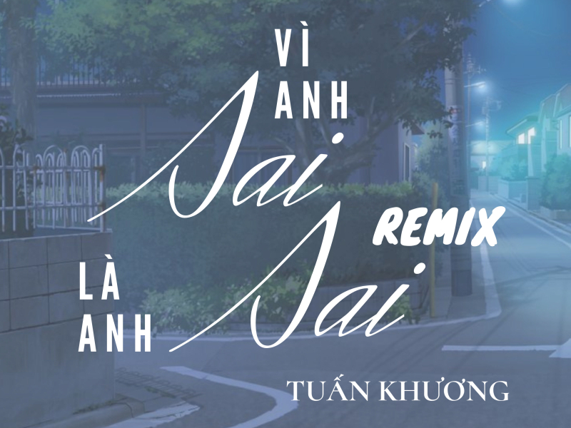 Vì Anh Sai, Là Anh Sai (Remix) (Single)