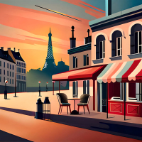 Paris Retro Café (Single)