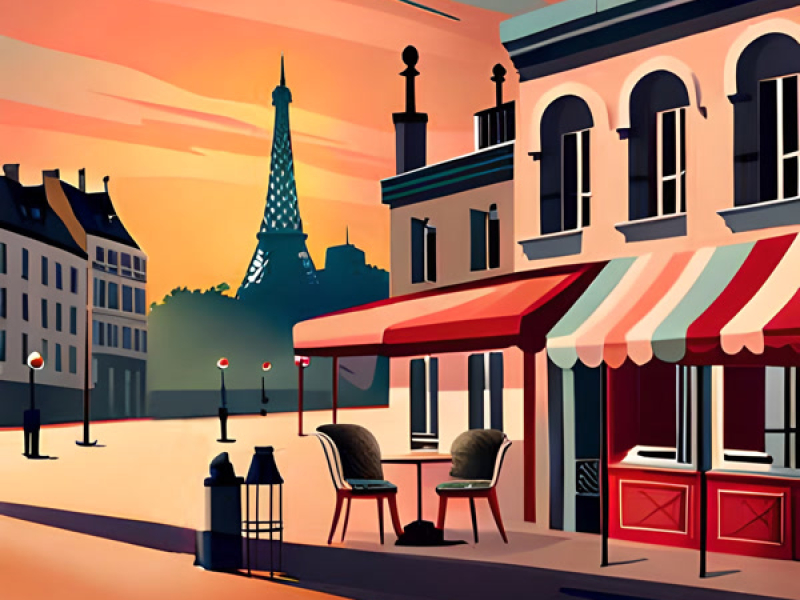 Paris Retro Café (Single)