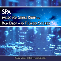 SPA Music for Stress Relief with Rain Drop and Thunder Sounds: Relaxing Sounds for Insonnia and Meditation (Single)