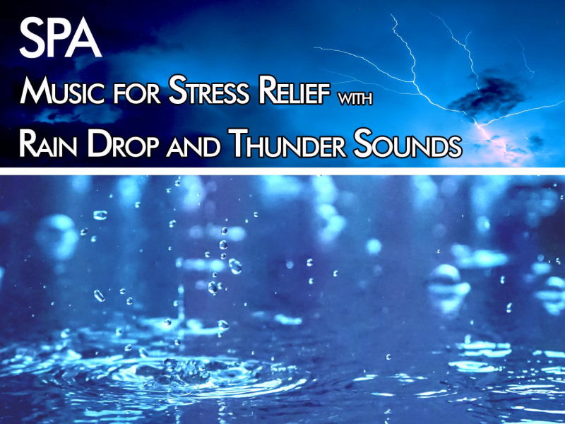 SPA Music for Stress Relief with Rain Drop and Thunder Sounds: Relaxing Sounds for Insonnia and Meditation (Single)