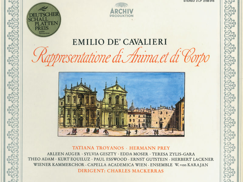 Cavalieri: Rappresentatione di Anima et di Corpo