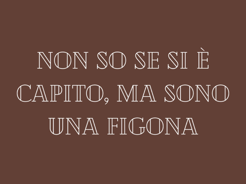 Non so se si è capito, ma sono una figona (Single)