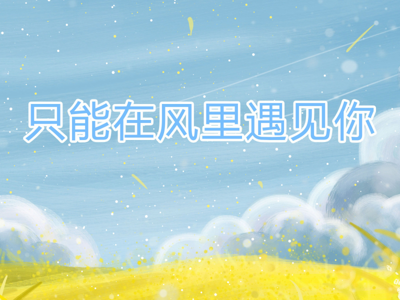 只能在风里遇见你 (Single)