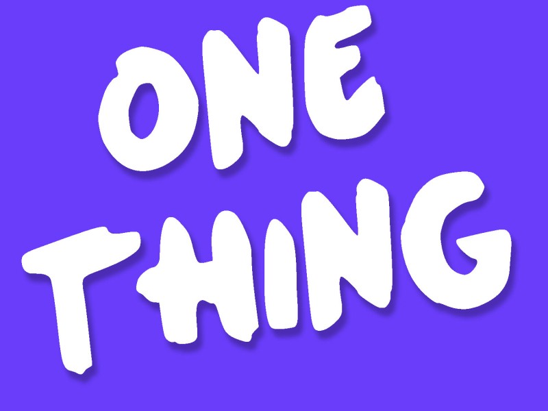One Thing - Single