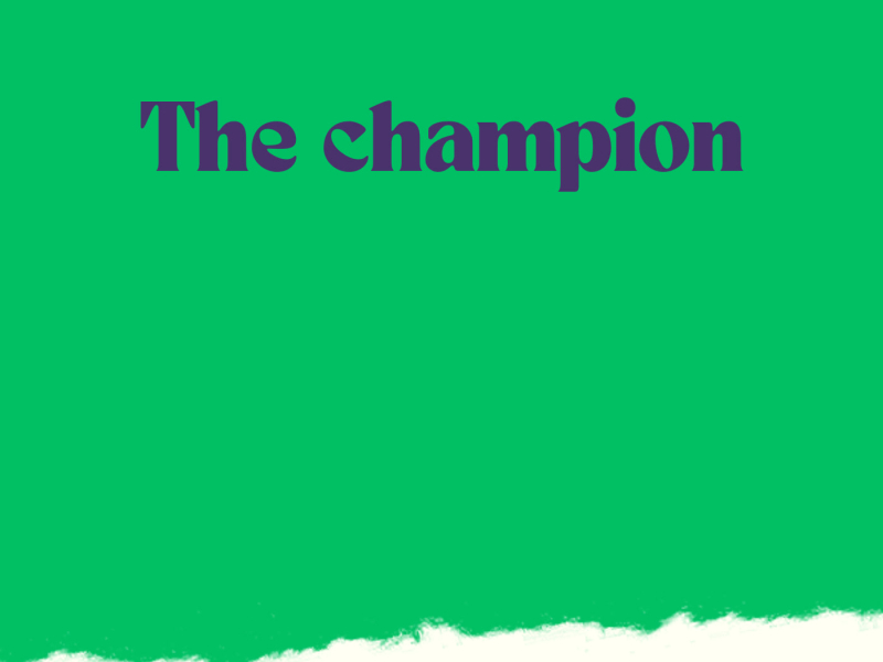 The champion (Single)