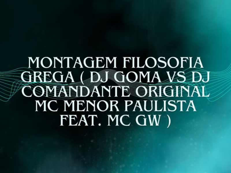 MONTAGEM FILOSOFIA GREGA (Single)