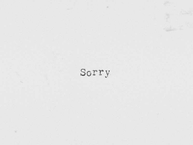 Sorry