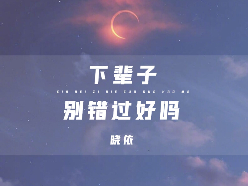 下辈子别错过好吗 (Single)