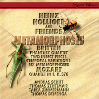 Britten: 6 Metamorphoses after Ovid; Temporal Variations; Phantasy; 2 Insect Pieces / Mozart: Oboe Quartet