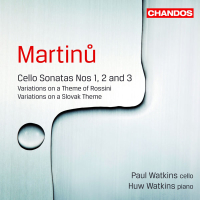 Martinů: Cello Sonatas Nos. 1-3, Variations on a Theme of Rossini & Variations on a Slovak Folk Song
