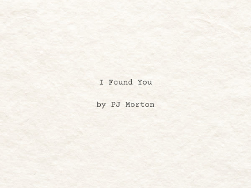 I Found You (Single)