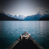 Rowing Boat in Lake Sound to Relax and Daydream (Single)