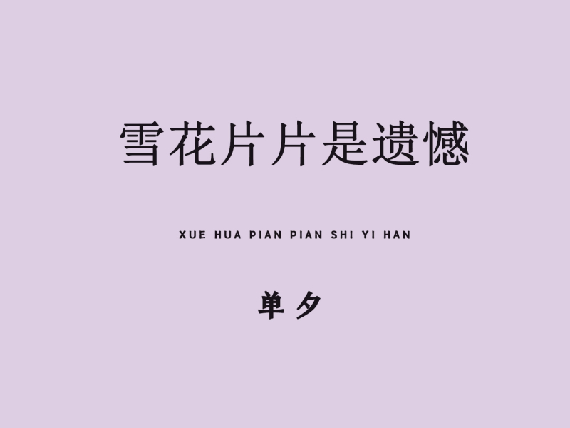 雪花片片是遗憾 (Single)