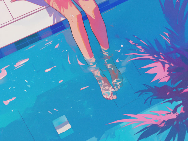 My feet in blue water (Single)