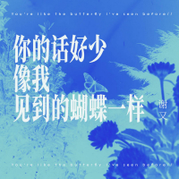 你的话好少 像我见过的蝴蝶一样 (Single)