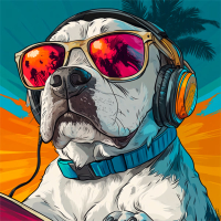 Surfing dog (Single)