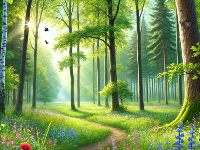 Sounds of Birds in Unison with the Forest, Song of the Dawn