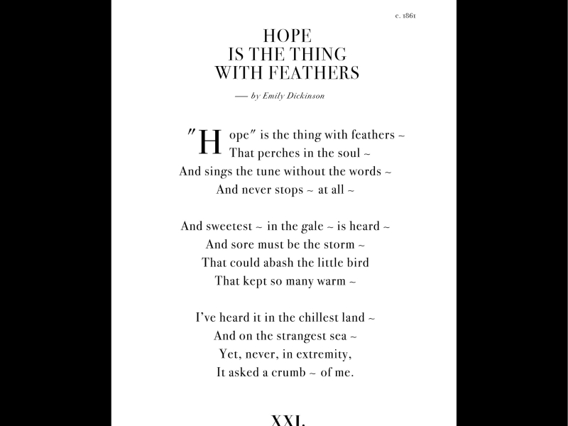 Hope Is The Thing With Feathers (Single)