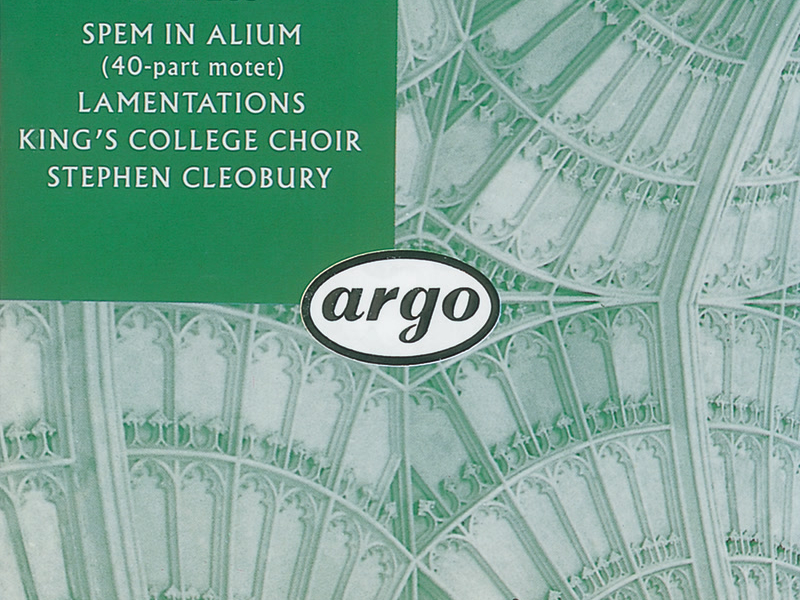 Tallis: Spem in alium; The Lamentations of Jeremiah