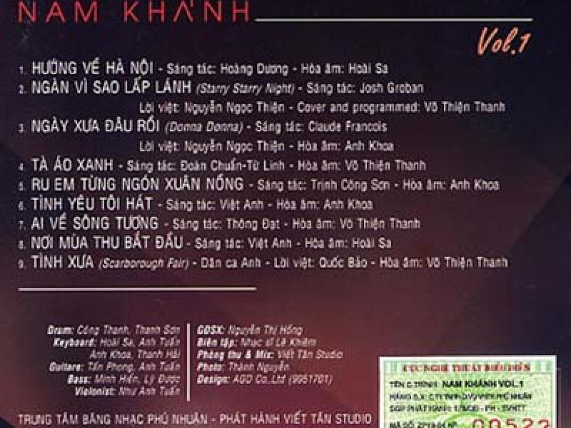 Nam Khánh Vol1